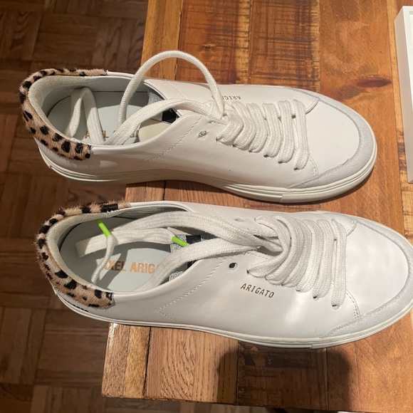 Axel Arigato Women's White Clean 90 Animal Low-Top Sneakers size 6.5 - Picture 2 of 10